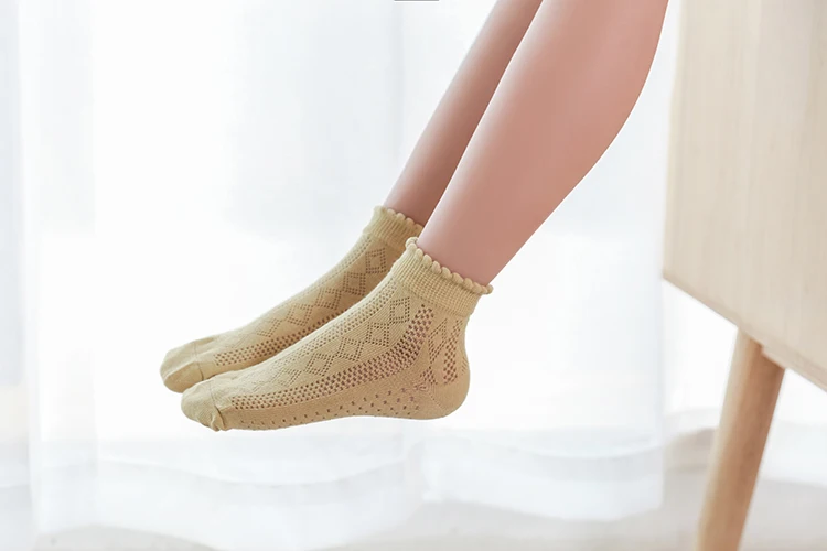 5Pairs/lot Baby Socks Summer Spring Thin Mesh Cotton Kids Socks Lovely Girls Lace Socks Colorful Children Socks