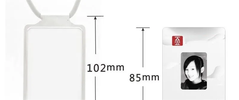 ID Card Holder Business Card Holder Desk Accessories Photocard Holder Aluminum Alloy Office Supplies Stationery Holder Cards