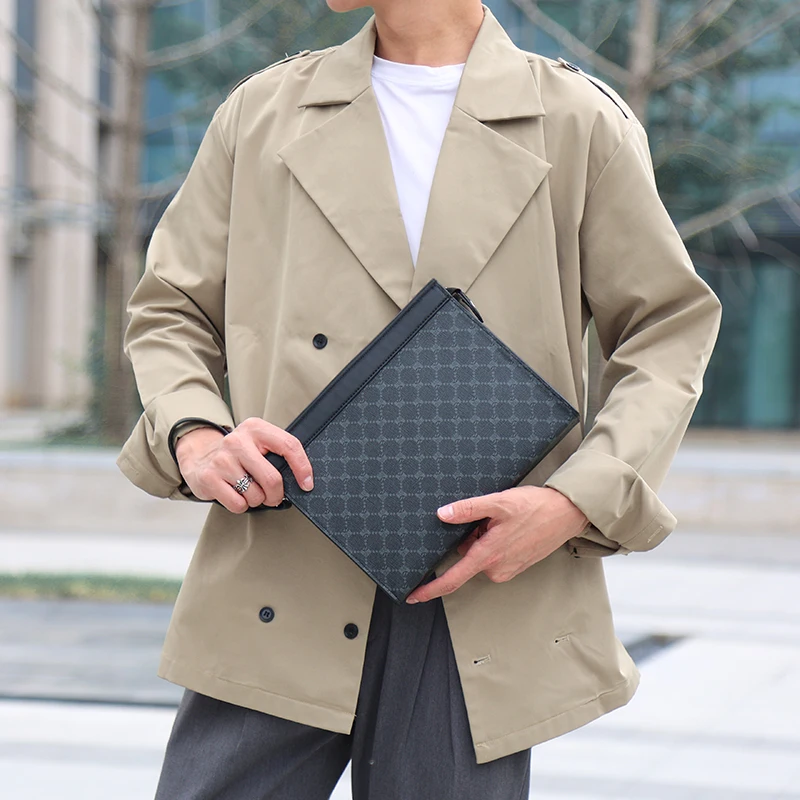 2026 New Men Clutches Bags Wallets Envelope Bag Purse Business Male Phone Clutch Bags Designer Men Bags Wristlets Bags