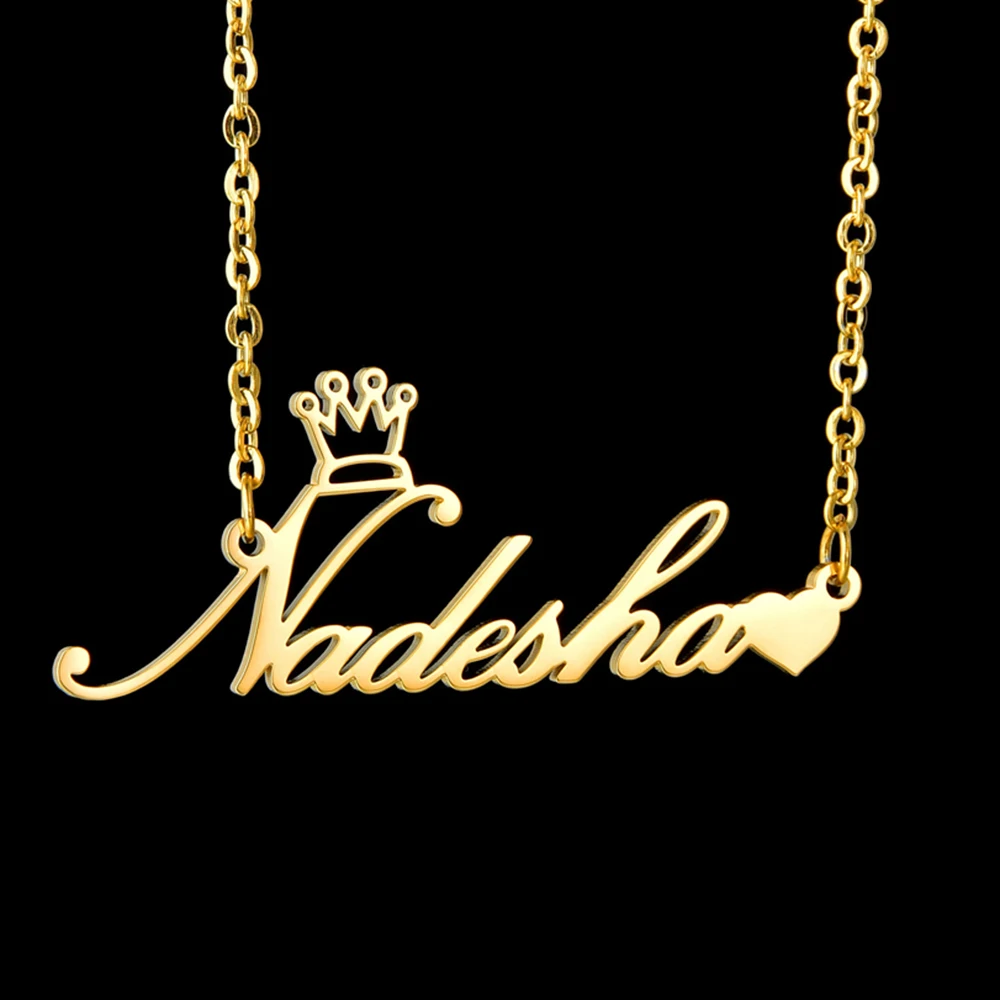 Fashion Custom Name Necklaces for Women Stainless Steel Personalized Summer Choker Letter Heart Butterfly Pendant Jewelry Gift