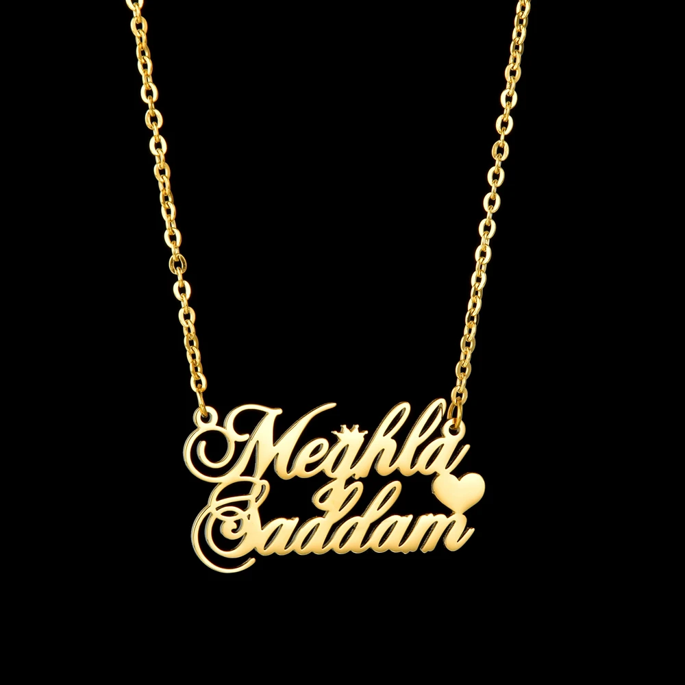 Fashion Custom Name Necklaces for Women Stainless Steel Personalized Summer Choker Letter Heart Butterfly Pendant Jewelry Gift