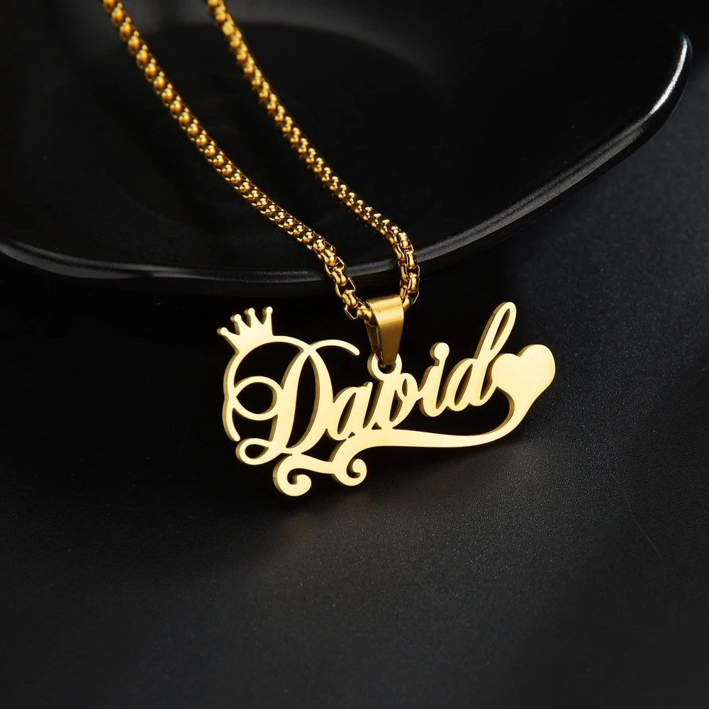 Fashion Custom Name Necklaces for Women Stainless Steel Personalized Summer Choker Letter Heart Butterfly Pendant Jewelry Gift
