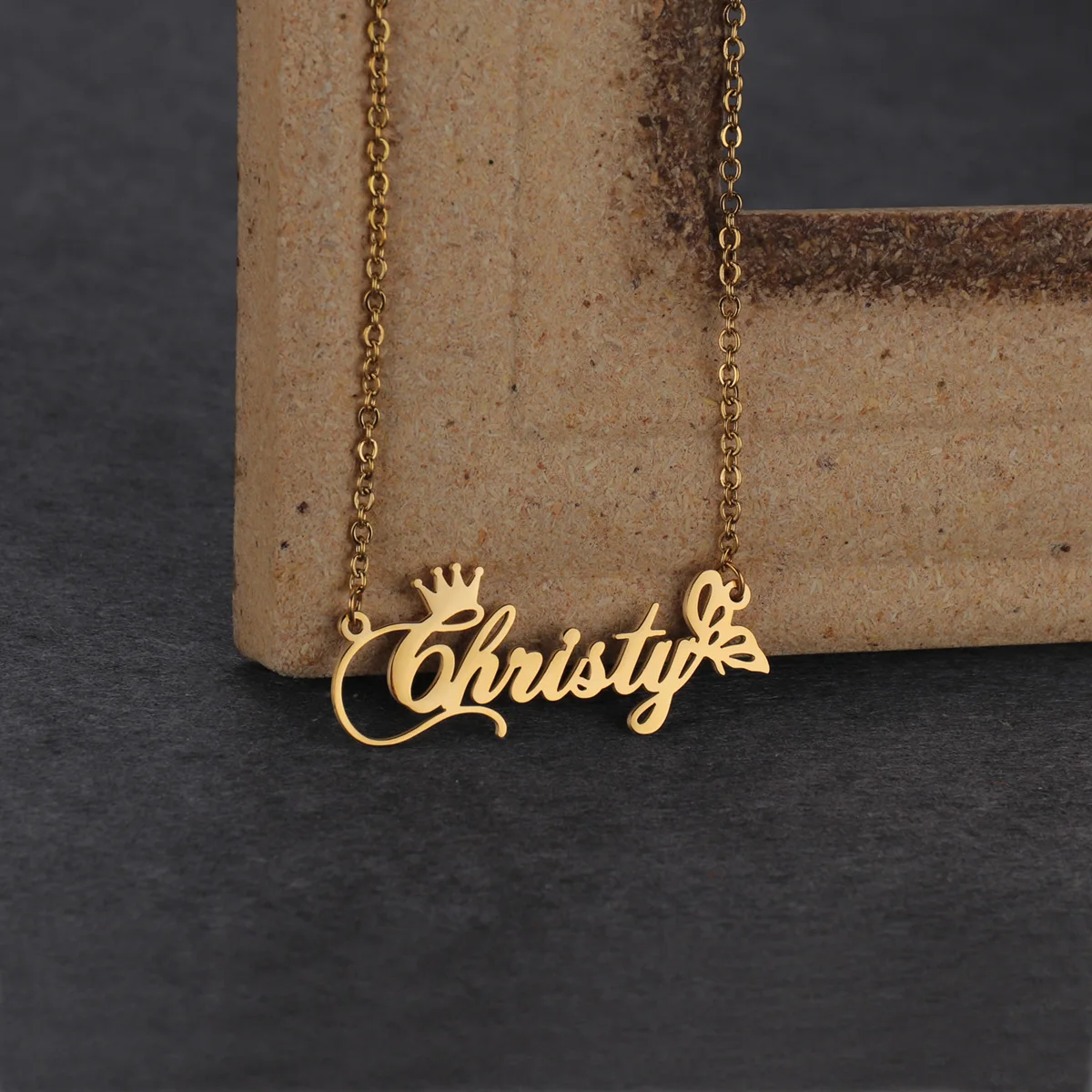 Fashion Custom Name Necklaces for Women Stainless Steel Personalized Summer Choker Letter Heart Butterfly Pendant Jewelry Gift