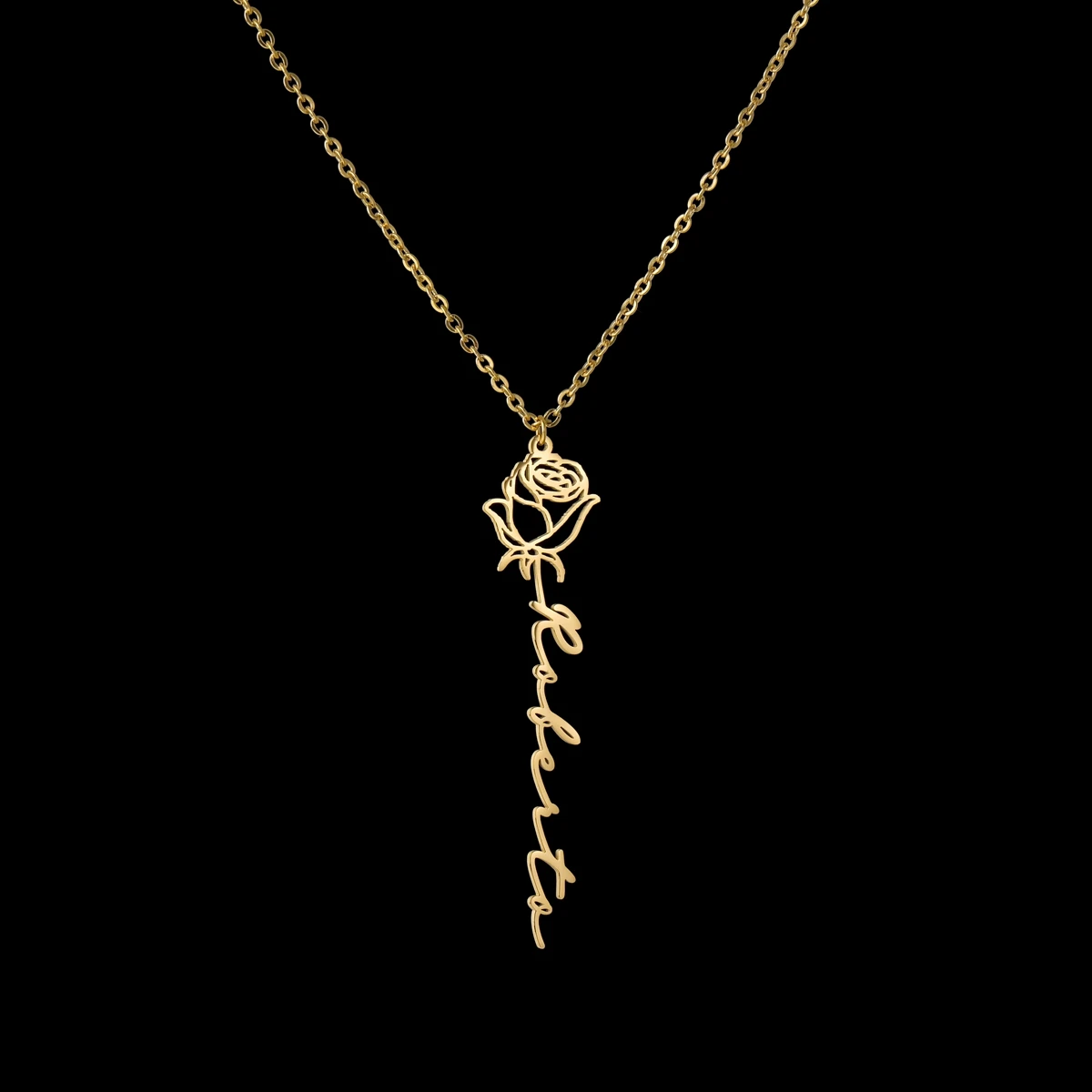 Fashion Custom Name Necklaces for Women Stainless Steel Personalized Summer Choker Letter Heart Butterfly Pendant Jewelry Gift