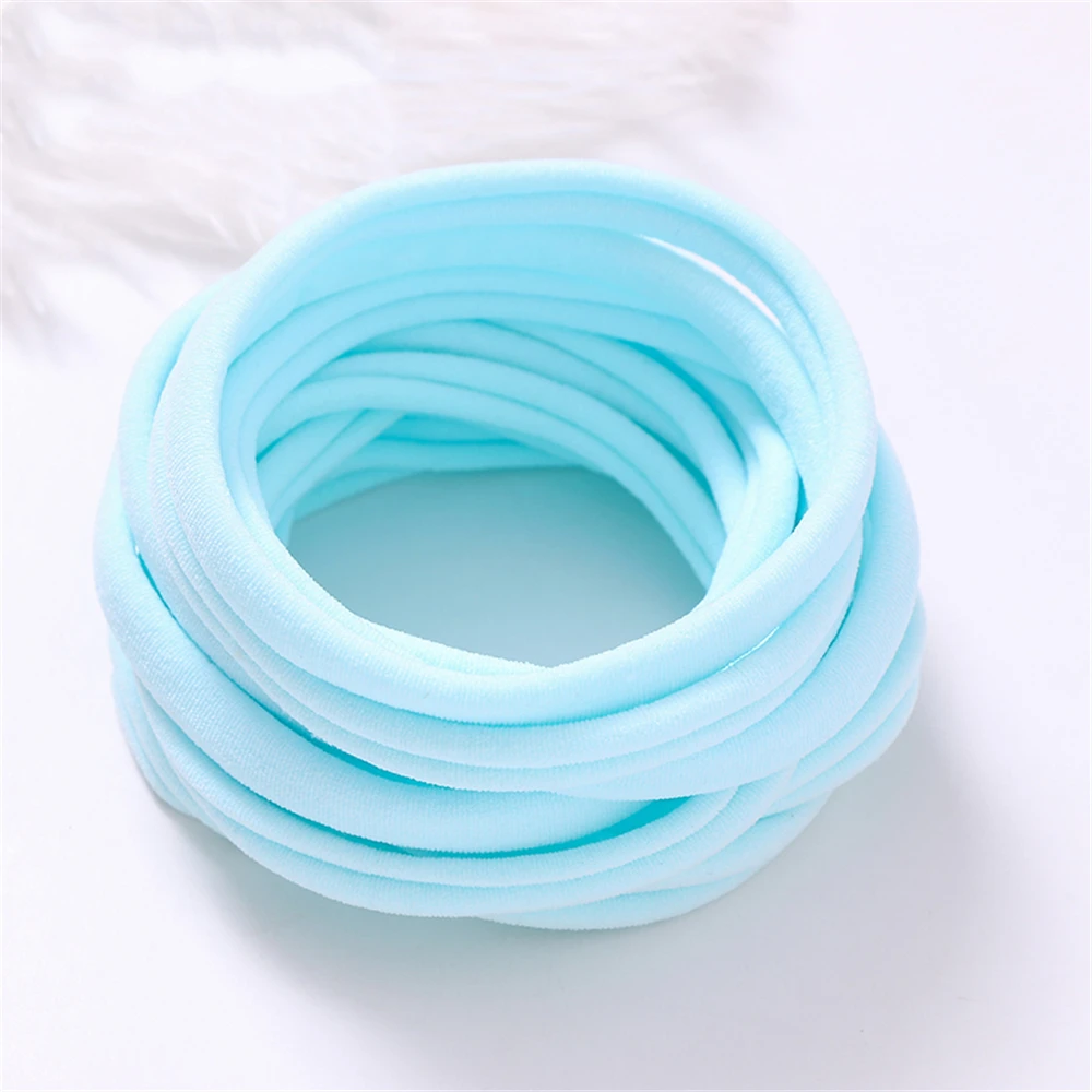 20Pcs/Lot Baby Girl DIY Nylon Headbands Soft Traceless Stretchy Headband for Children Hair Band Girl Elastic Hair Accessories