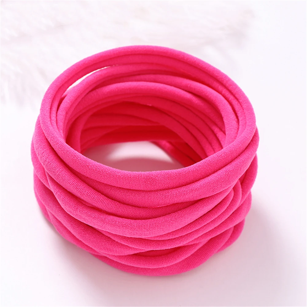 20Pcs/Lot Baby Girl DIY Nylon Headbands Soft Traceless Stretchy Headband for Children Hair Band Girl Elastic Hair Accessories