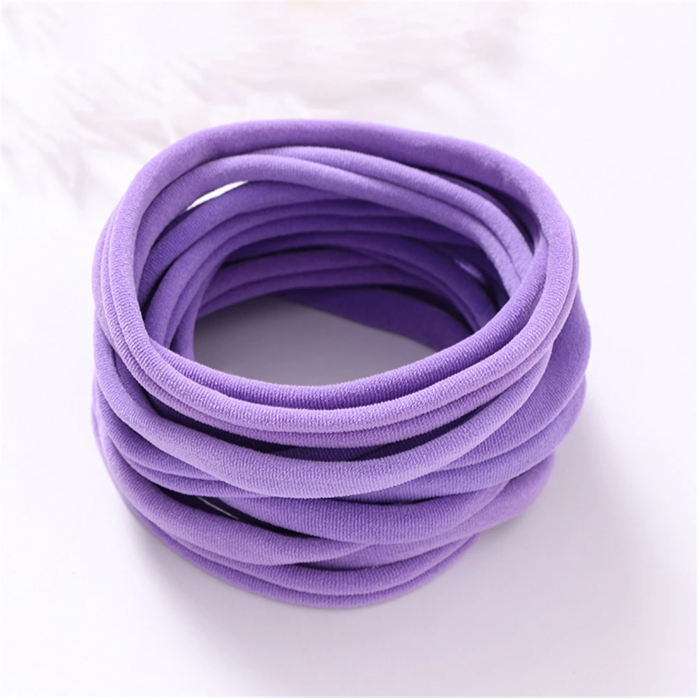20Pcs/Lot Baby Girl DIY Nylon Headbands Soft Traceless Stretchy Headband for Children Hair Band Girl Elastic Hair Accessories