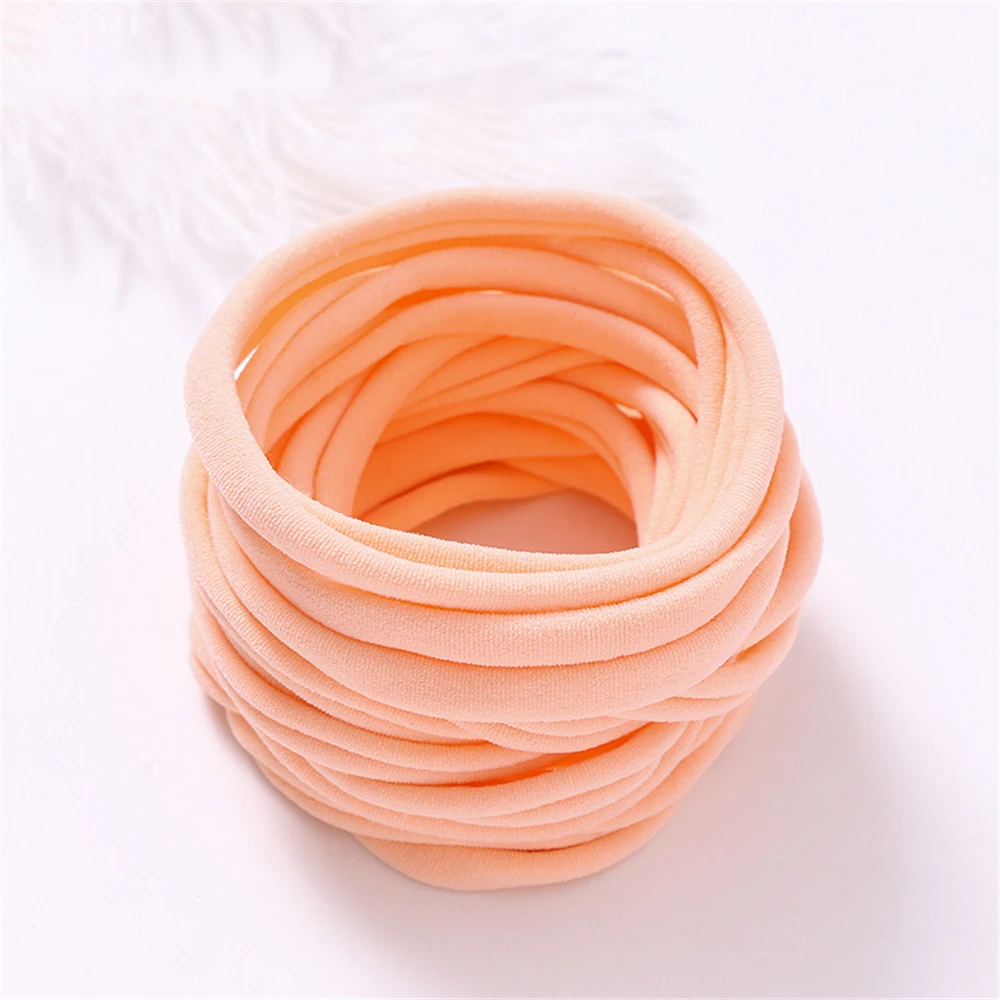 20Pcs/Lot Baby Girl DIY Nylon Headbands Soft Traceless Stretchy Headband for Children Hair Band Girl Elastic Hair Accessories