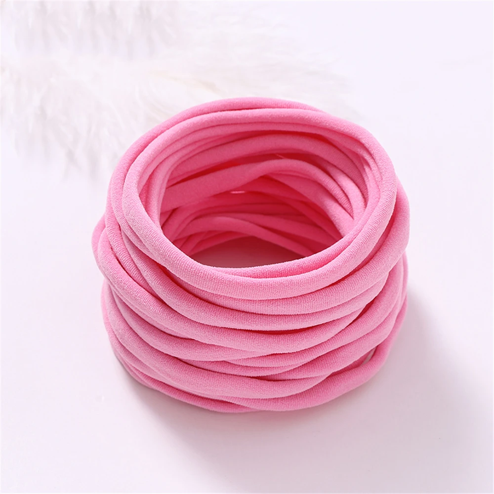 20Pcs/Lot Baby Girl DIY Nylon Headbands Soft Traceless Stretchy Headband for Children Hair Band Girl Elastic Hair Accessories