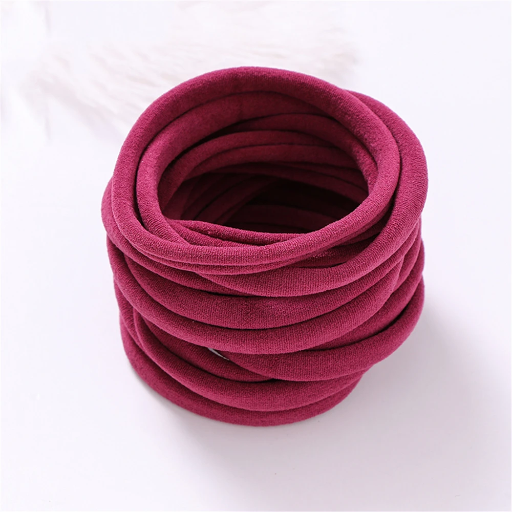 20Pcs/Lot Baby Girl DIY Nylon Headbands Soft Traceless Stretchy Headband for Children Hair Band Girl Elastic Hair Accessories