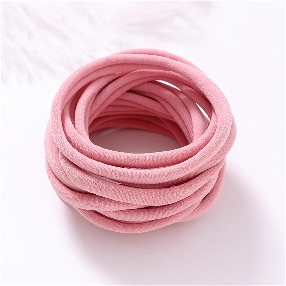20Pcs/Lot Baby Girl DIY Nylon Headbands Soft Traceless Stretchy Headband for Children Hair Band Girl Elastic Hair Accessories