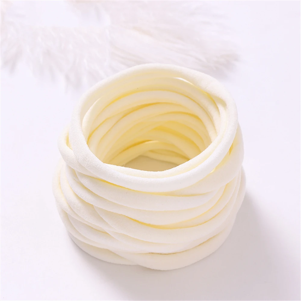 20Pcs/Lot Baby Girl DIY Nylon Headbands Soft Traceless Stretchy Headband for Children Hair Band Girl Elastic Hair Accessories