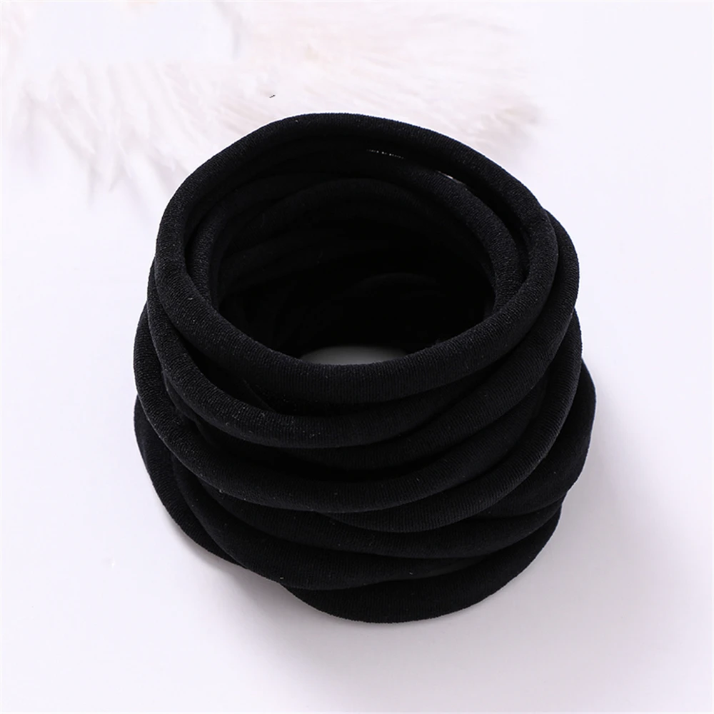 20Pcs/Lot Baby Girl DIY Nylon Headbands Soft Traceless Stretchy Headband for Children Hair Band Girl Elastic Hair Accessories