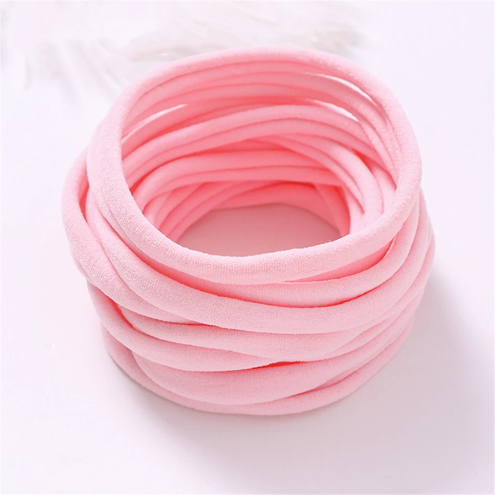 20Pcs/Lot Baby Girl DIY Nylon Headbands Soft Traceless Stretchy Headband for Children Hair Band Girl Elastic Hair Accessories
