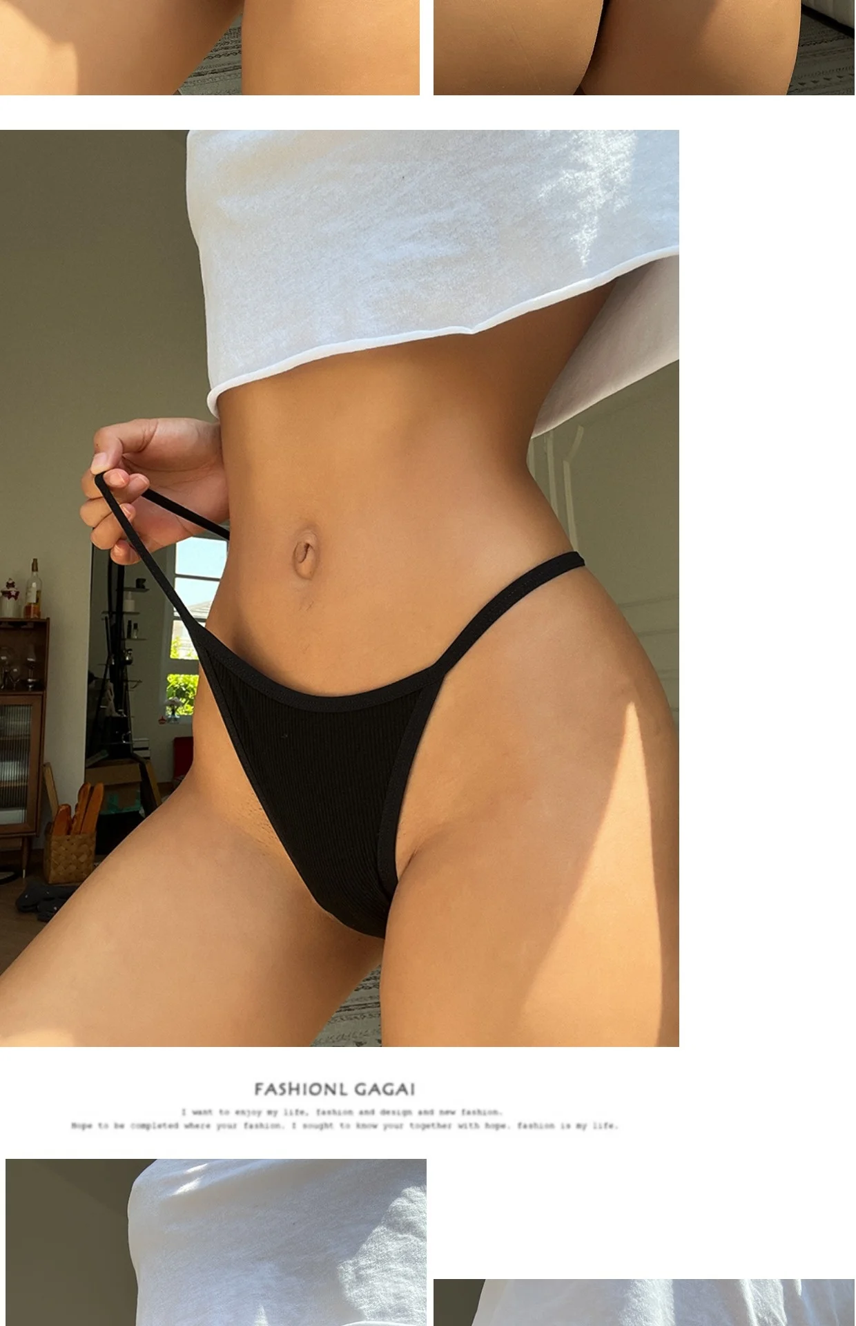 SP&CITY Simple Striped Thin Sexy Thongs Fashion Sports Women's Underwear Low Waist Traceless Panties Cotton Seamless Briefs