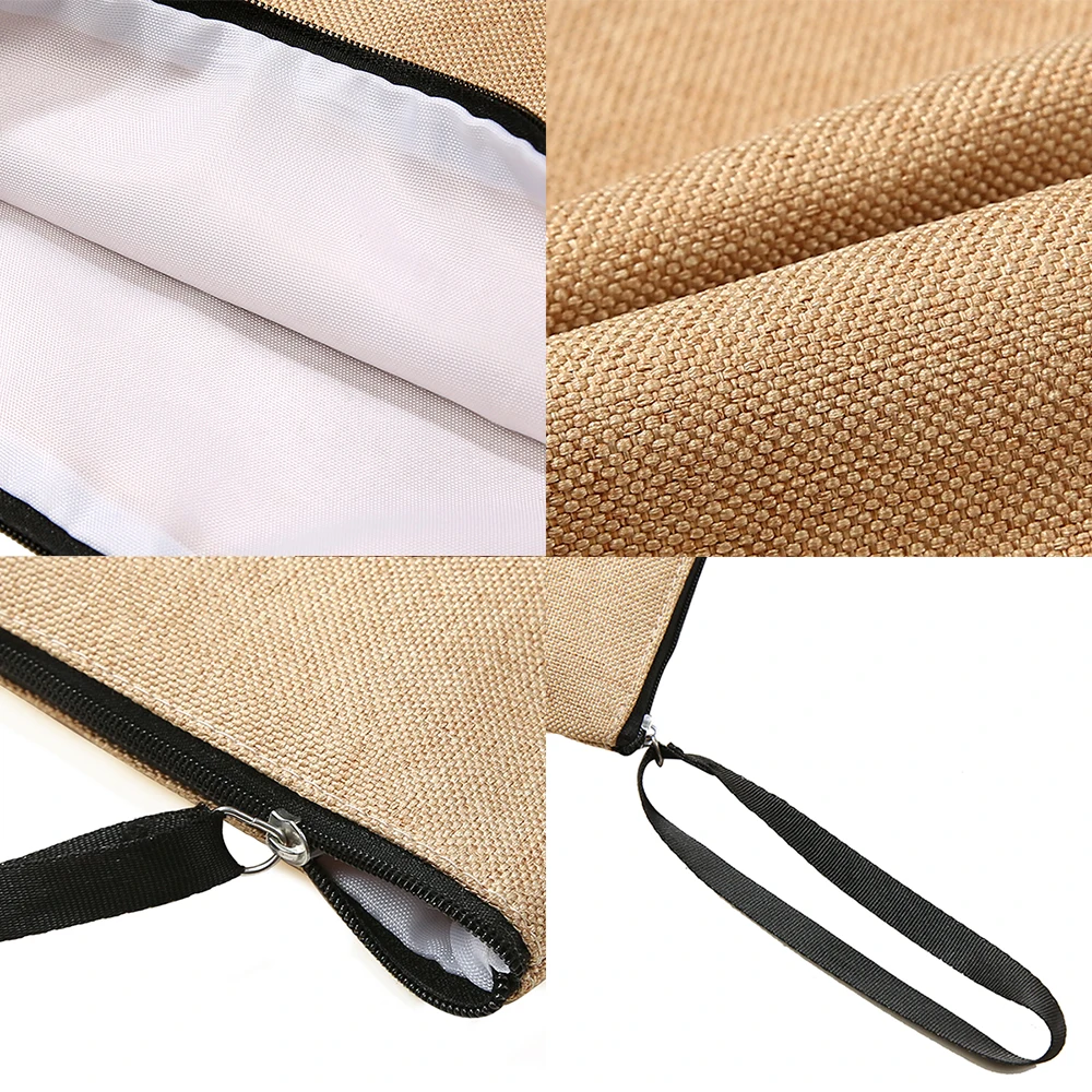 Floral Letter Print Women Linen Zipper Pouch Travel Organizer Case Mujer Bolsas Cosmetic Bag Makeup Bag Bridesmaid Makeup Bags