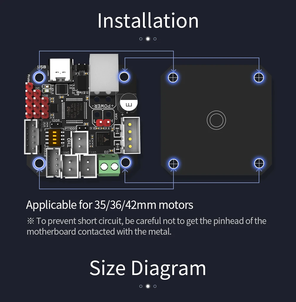 BIGTREETECH EBB36 EBB42 CAN GEN2 Board Support Canbus PT100 For Klipper Hotend HeadTool 36 stepper motor Ender3 3d Printer Parts