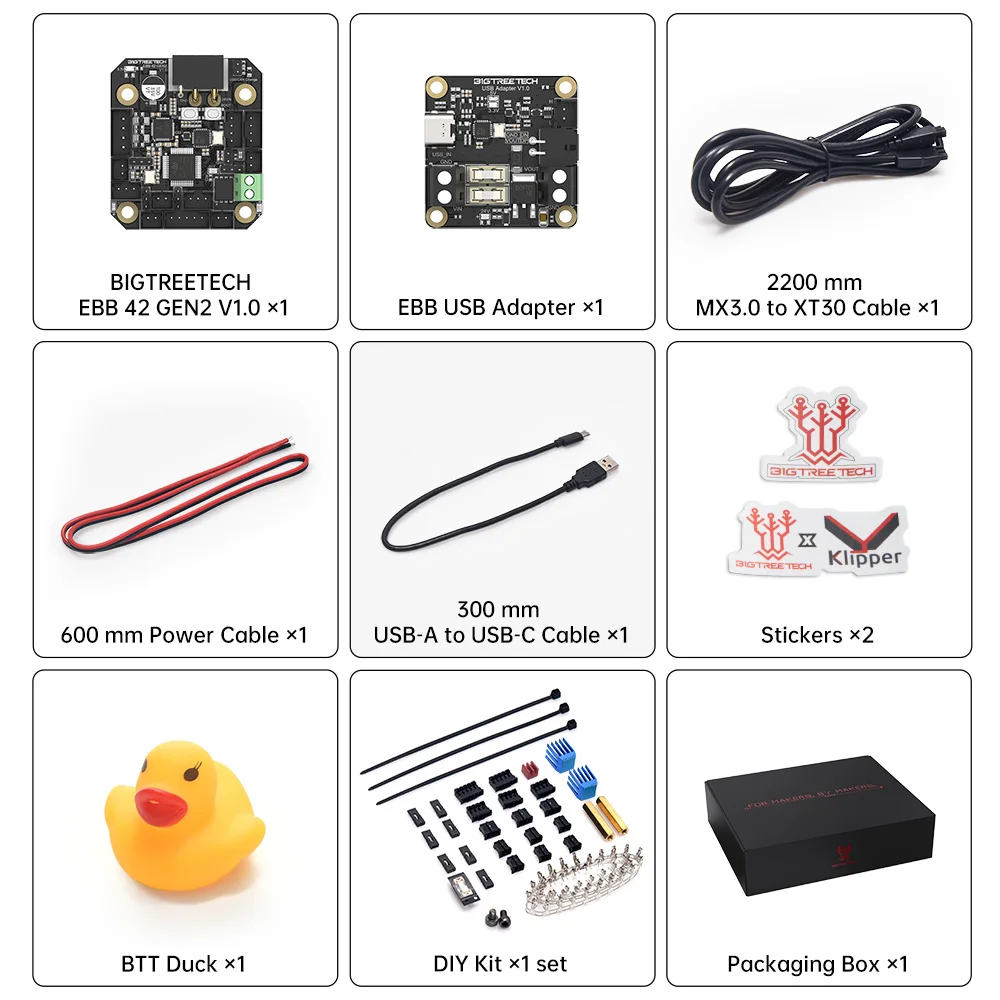BIGTREETECH EBB36 EBB42 CAN GEN2 Board Support Canbus PT100 For Klipper Hotend HeadTool 36 stepper motor Ender3 3d Printer Parts