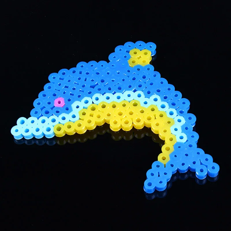 2.6mm Perler Hama Beads Set 3D Puzzle Iron Beads Toy Kids Creative Handmade Craft DIY Gift Fuse Beads Have Large Pegboard