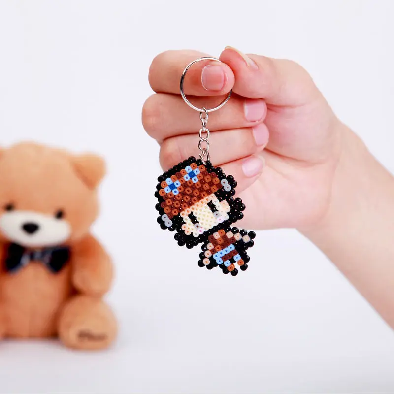 2.6mm Perler Hama Beads Set 3D Puzzle Iron Beads Toy Kids Creative Handmade Craft DIY Gift Fuse Beads Have Large Pegboard