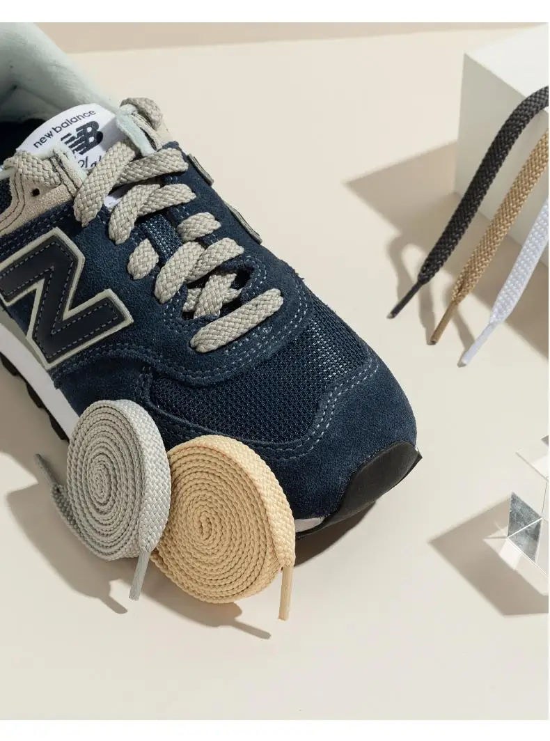 Quality Classic Shoelaces for Sneakers Fabric Flat Shoe laces White Black Shoelace Elastic Laces Shoes 100/120/140/160CM Strings