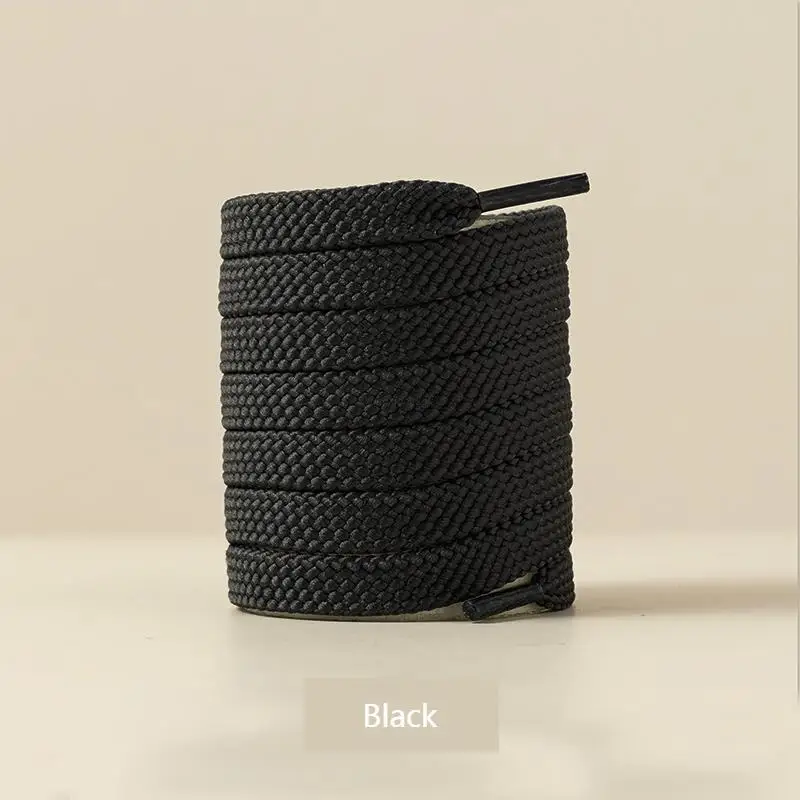 Quality Classic Shoelaces for Sneakers Fabric Flat Shoe laces White Black Shoelace Elastic Laces Shoes 100/120/140/160CM Strings