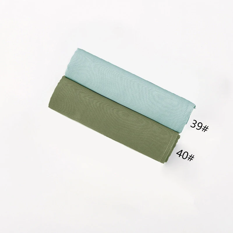 Muslim Hijabs for Women Scarf Thin Plain Shawls Femme Musulman Soft Viscose Rayon Headscarf Islamic Turban Headband 200x85cm