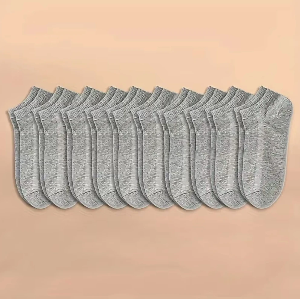10/5/3MEN'S Mid-calf Socks Cotton Socks for All Seasons, Solid Colour and Versatile