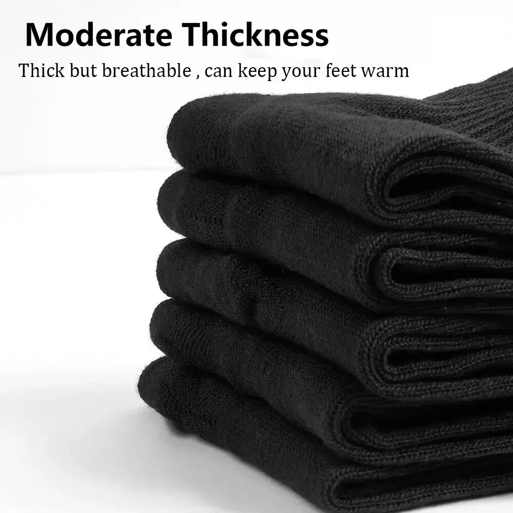 10/5/3MEN'S Mid-calf Socks Cotton Socks for All Seasons, Solid Colour and Versatile