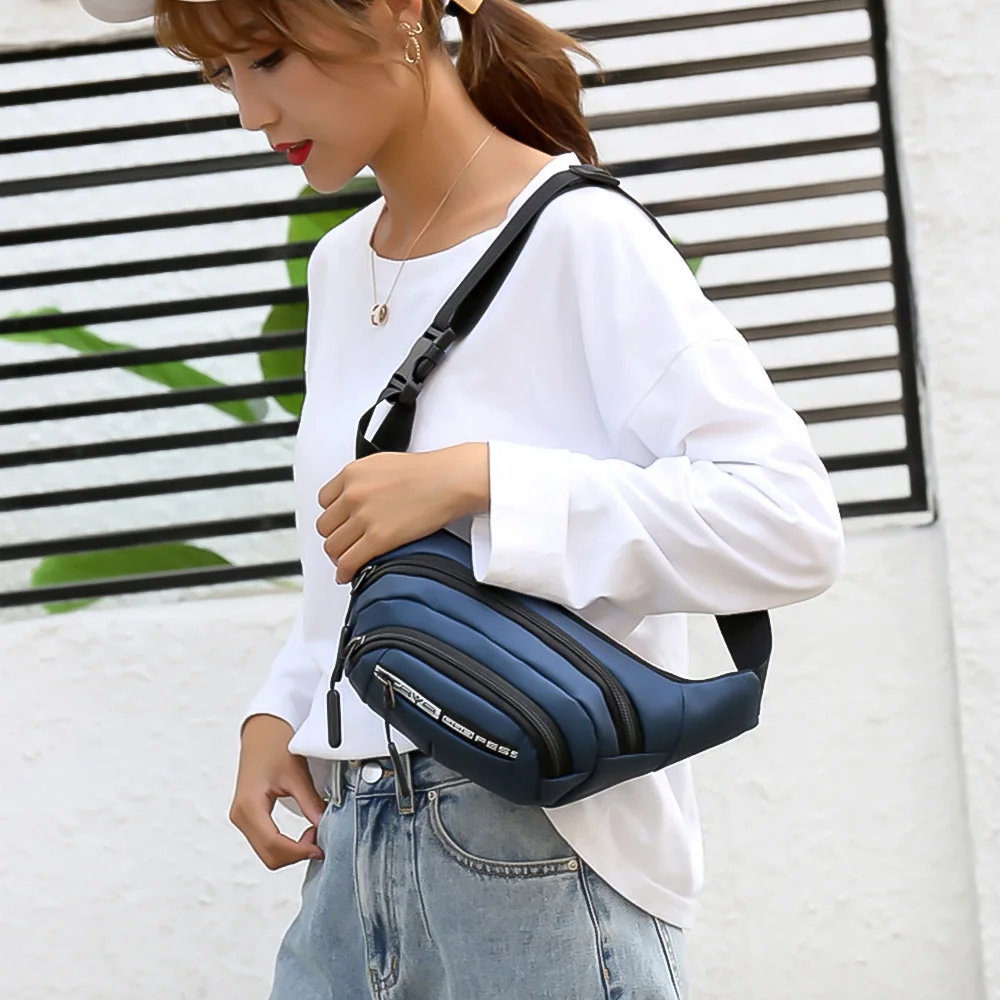 Men Women Belt Pouch Waist Bag Waterproof Fanny Pack For Male Bum Kangaroo Hip Sack Belly Cross Banana Shoulder Handbag Canguro