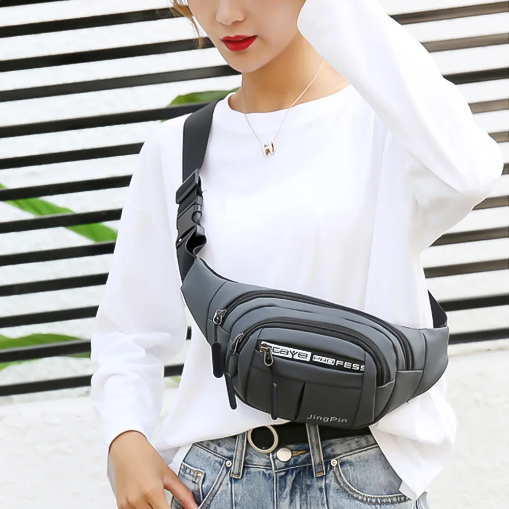 Men Women Belt Pouch Waist Bag Waterproof Fanny Pack For Male Bum Kangaroo Hip Sack Belly Cross Banana Shoulder Handbag Canguro