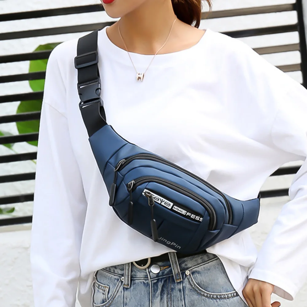 Men Women Belt Pouch Waist Bag Waterproof Fanny Pack For Male Bum Kangaroo Hip Sack Belly Cross Banana Shoulder Handbag Canguro