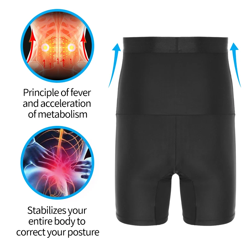 Men Tummy Control Shorts Body Shaper Compression High Waist Trainer Belly Stomach Flat Slimming Shapewear Boxer Underwear Fajas