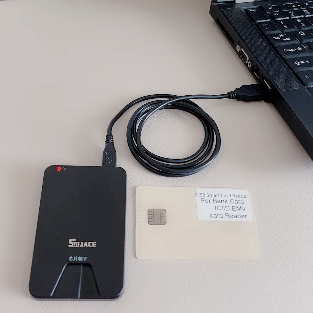 USB Smart Card Reader For Bank Card IC/ID EMV card Reader for Windows 8 10 USB-CCID ISO 7816 Electronic Dni Reader Spain Id Card