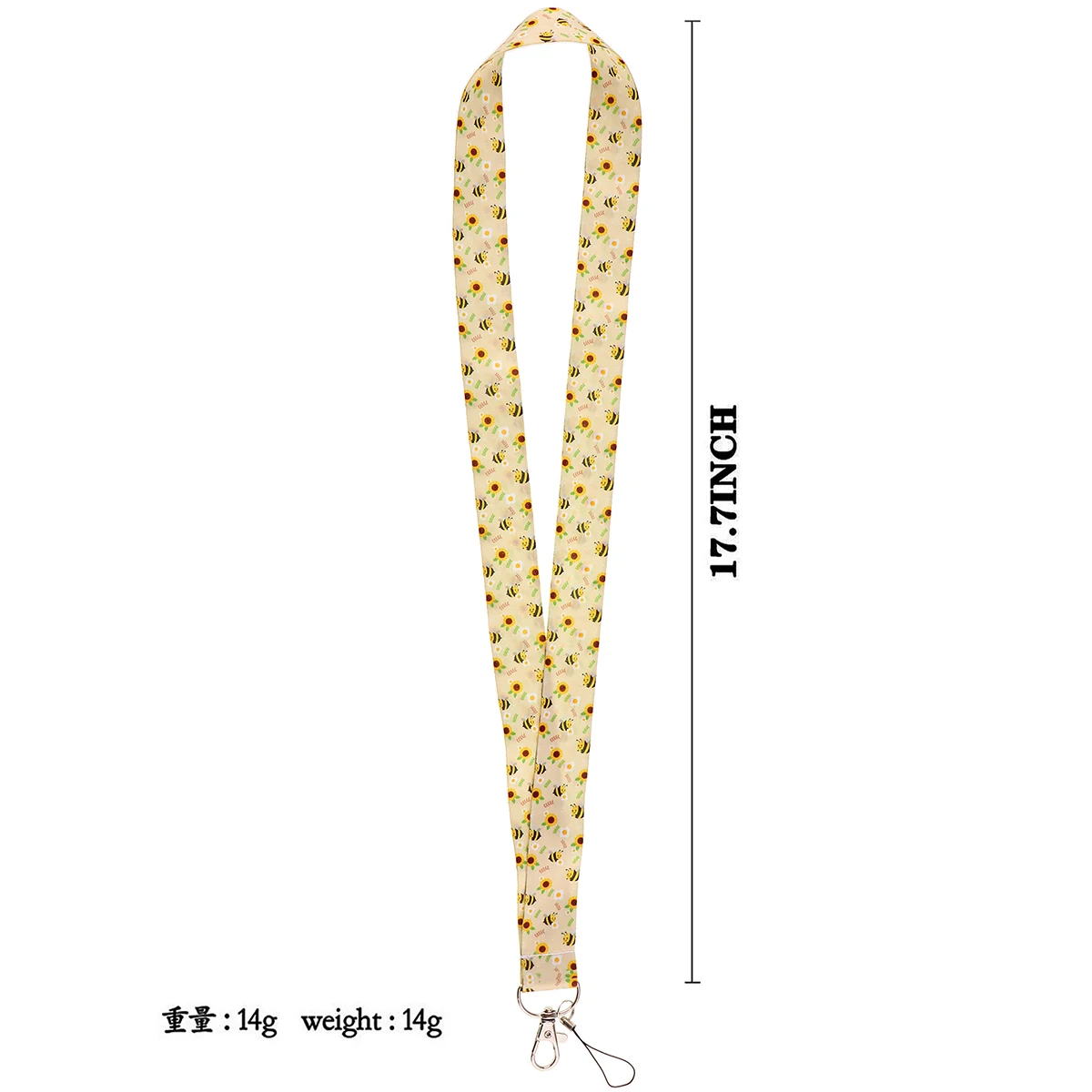 ER1851 Little Bee Neck Strap Lanyard For Keys ID Card Gym Phone Straps USB Badge Holder DIY Hang Rope Lariat Lanyard