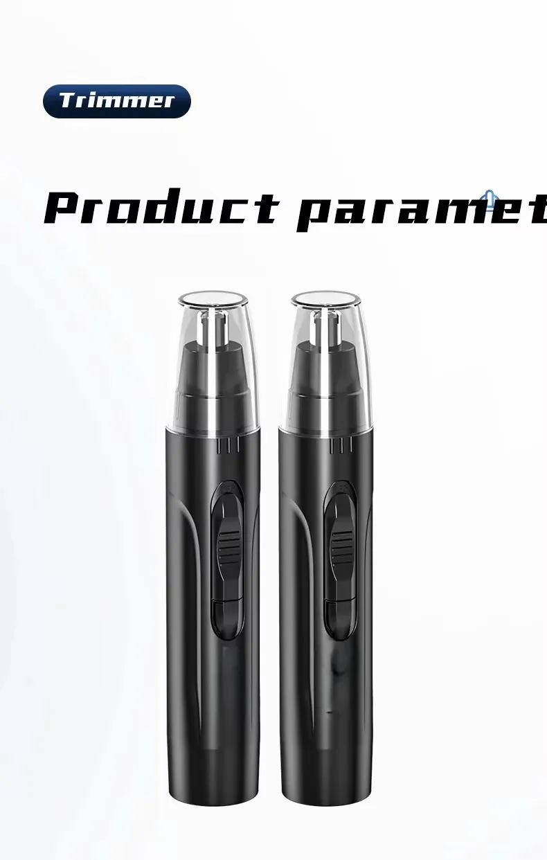 1 PCS Black Electric Nose Hair Trimmer Ear and Nose Hair Trimmer Professional Painless Nose Hair Trimmer For MenAnd Women