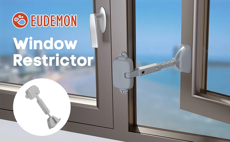 EUDEMON 1PC Child Protection Window Restrictor Adjustable Window Lock Child Safety Stopper Falling Prevention Locks Limiter