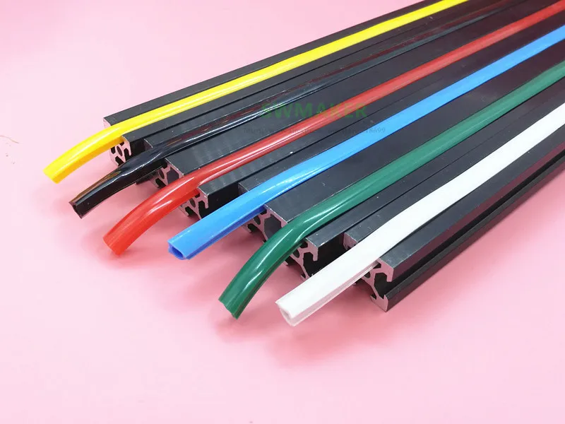 10 Meters 6mm/8mm/10mm Flat Seal for 20/30/40/45/50/60 series EU Aluminum Profile Soft Slot Cover/Panel 3D printer Extrusion