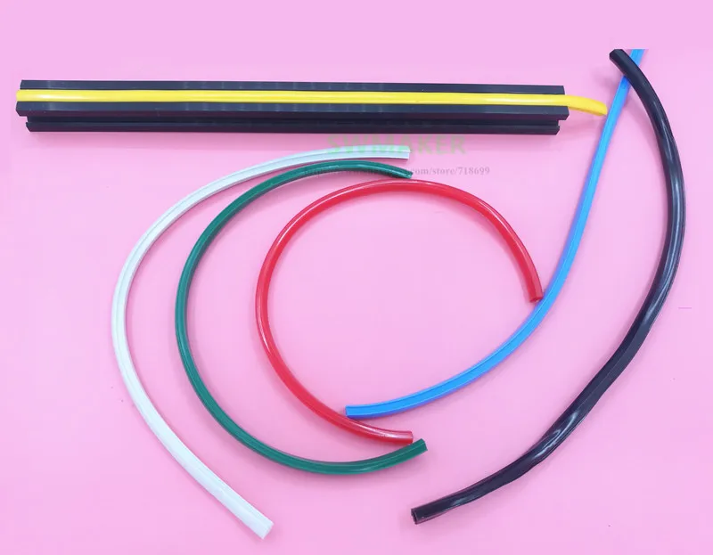 10 Meters 6mm/8mm/10mm Flat Seal for 20/30/40/45/50/60 series EU Aluminum Profile Soft Slot Cover/Panel 3D printer Extrusion