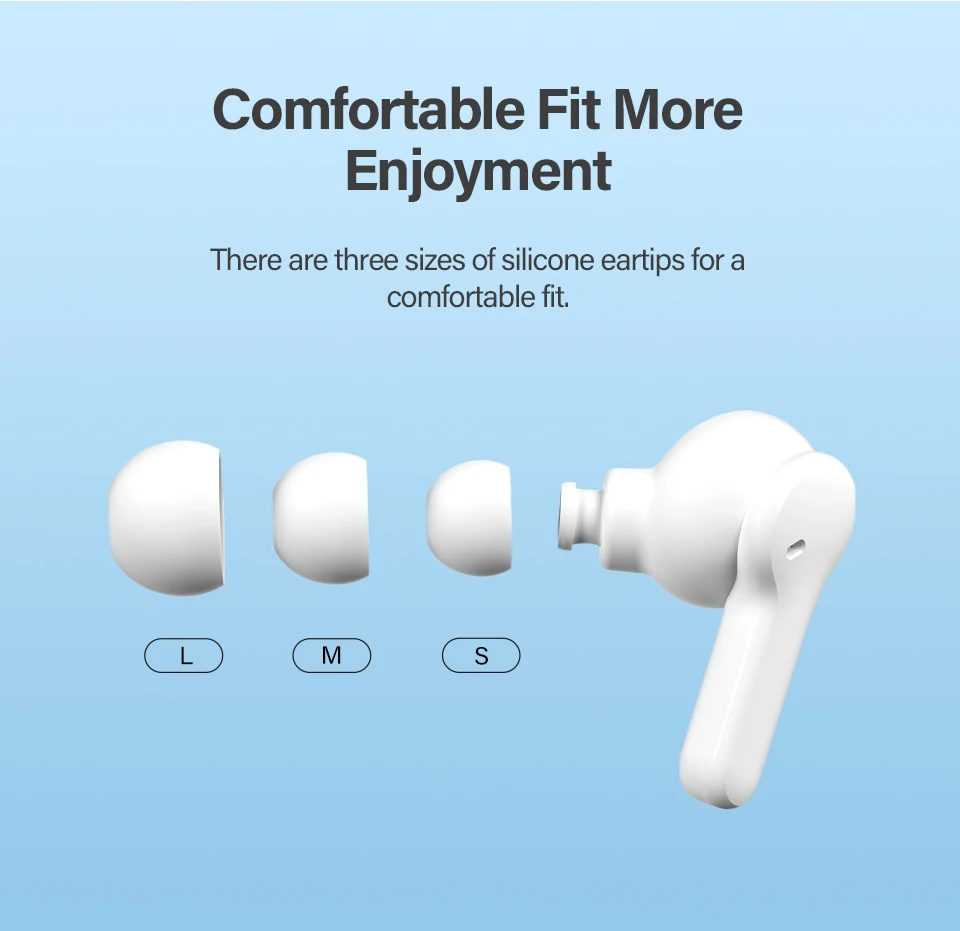 QCY T13 Wireless Smart Headphone BT5.1 TWS Earphone 4 Mic ENC HD Call Headset Touch Control Earbuds Long Standby 40H