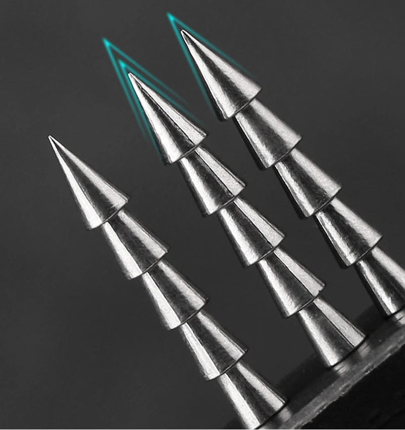 LSP New Nail Pagoda Fishing Sinker Small Thin Worm Weights Sinkers Fishing Tackle Insert Into Soft Plastic Lures 0.3g