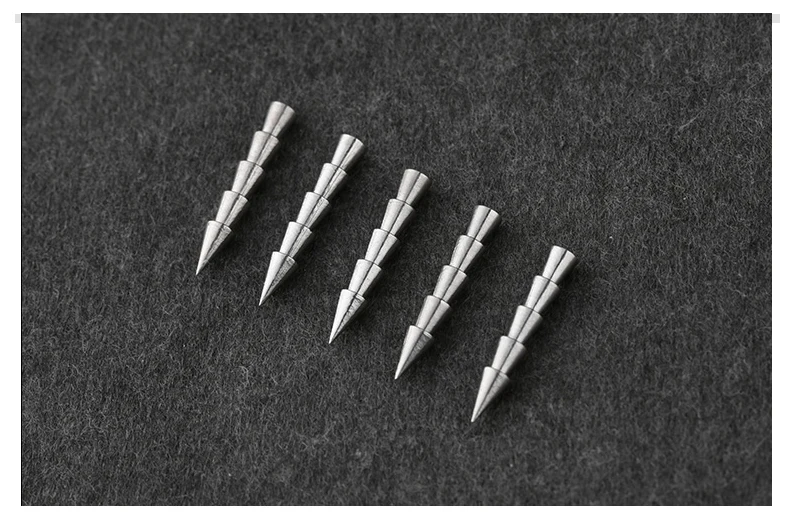 LSP New Nail Pagoda Fishing Sinker Small Thin Worm Weights Sinkers Fishing Tackle Insert Into Soft Plastic Lures 0.3g