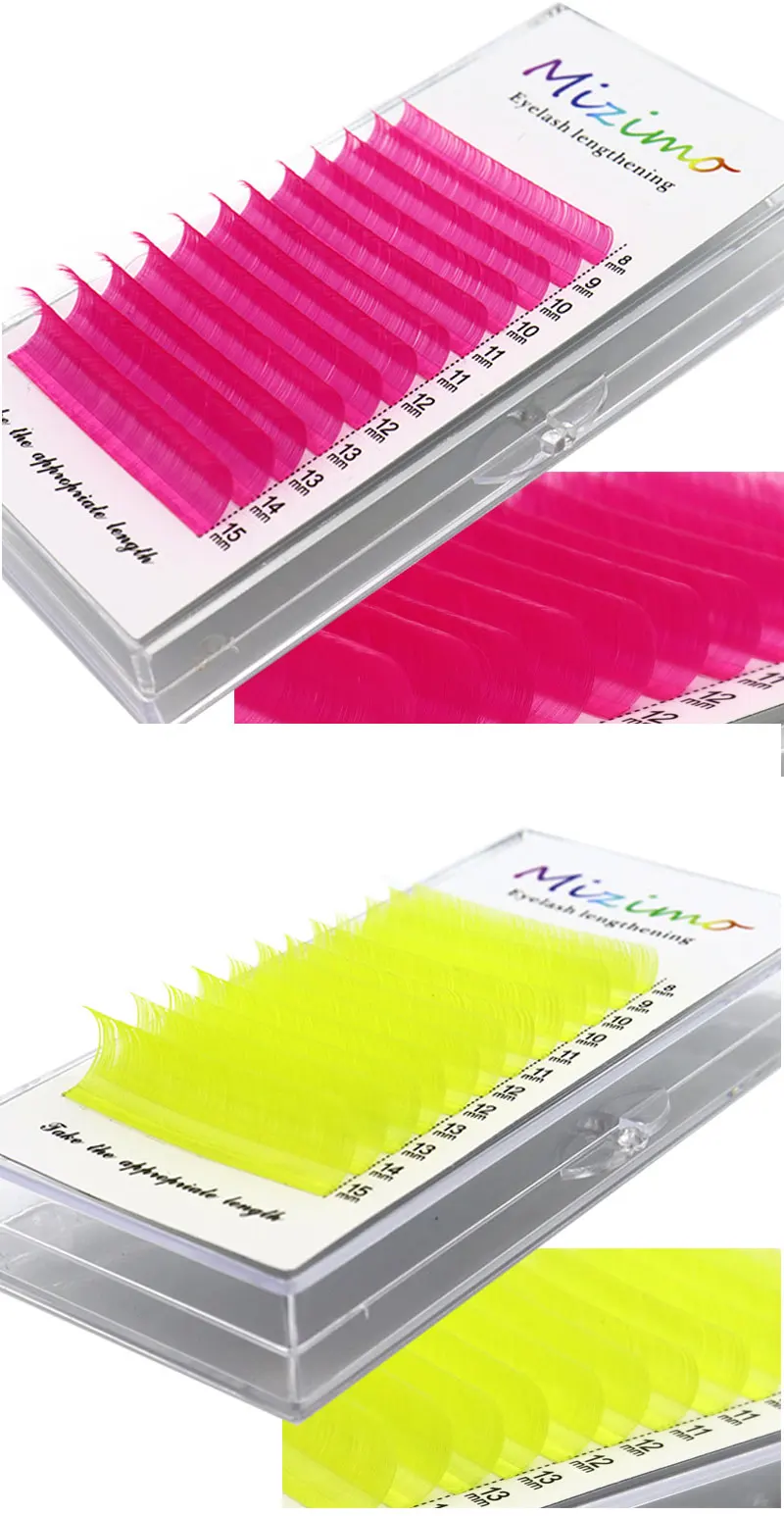 The Royal Blue Color 8-15 Length Is Mixed With Natural Softness To Extend The Professional Grafting False Eyelash Makeup 0.07