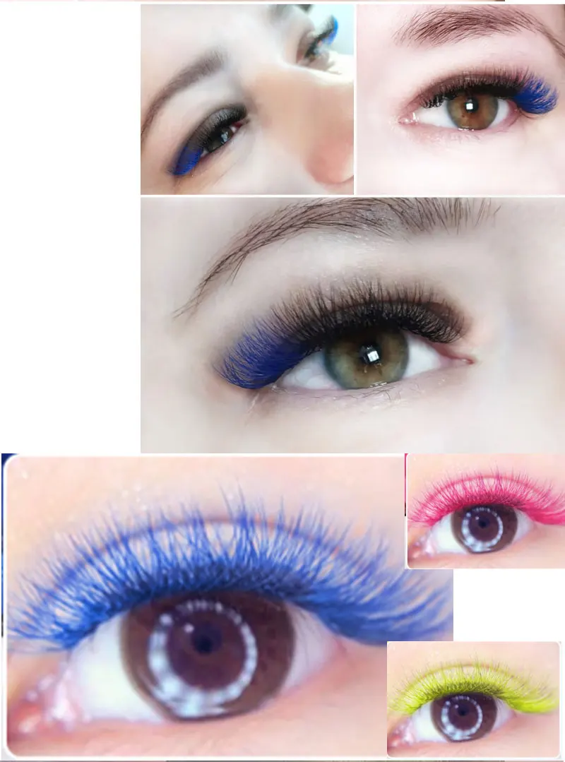 The Royal Blue Color 8-15 Length Is Mixed With Natural Softness To Extend The Professional Grafting False Eyelash Makeup 0.07