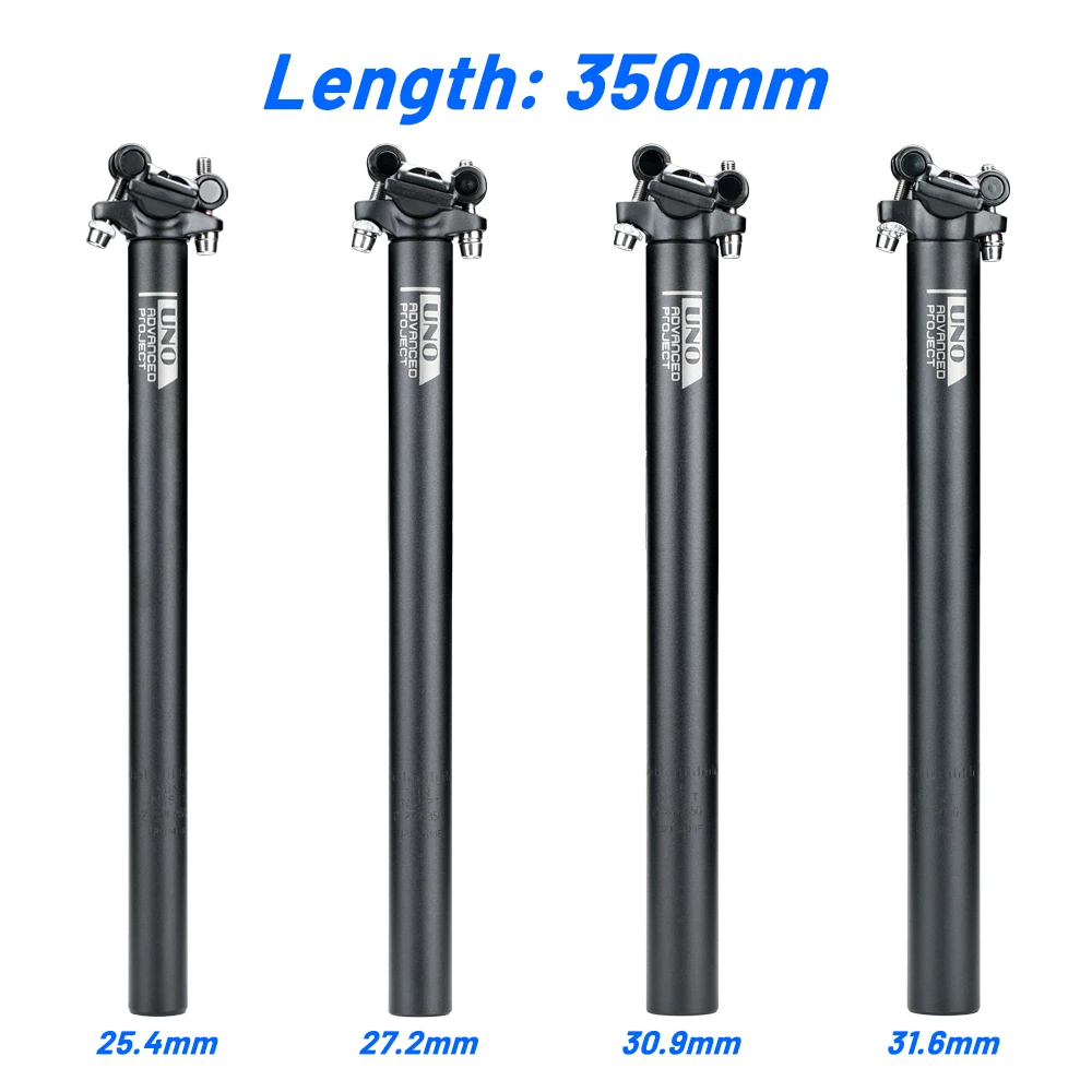 UNO Ultralight Bicycle Seatpost Aluminum MTB Road Mountain Bike Seat Post Seat Tube 25.4/27.2/28.6/30.9/31.6*350/400mm Bicycle