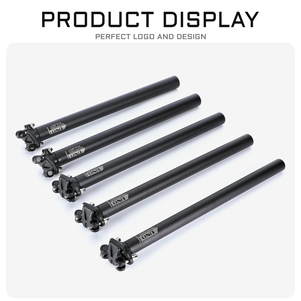 UNO Ultralight Bicycle Seatpost Aluminum MTB Road Mountain Bike Seat Post Seat Tube 25.4/27.2/28.6/30.9/31.6*350/400mm Bicycle