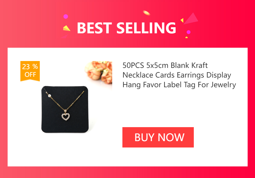 50pcs Opp Self-adhesive Plastic Bag Earrings Display Necklaces Cards For Jewelry Making Cardboard Paper DIY Packages Supply