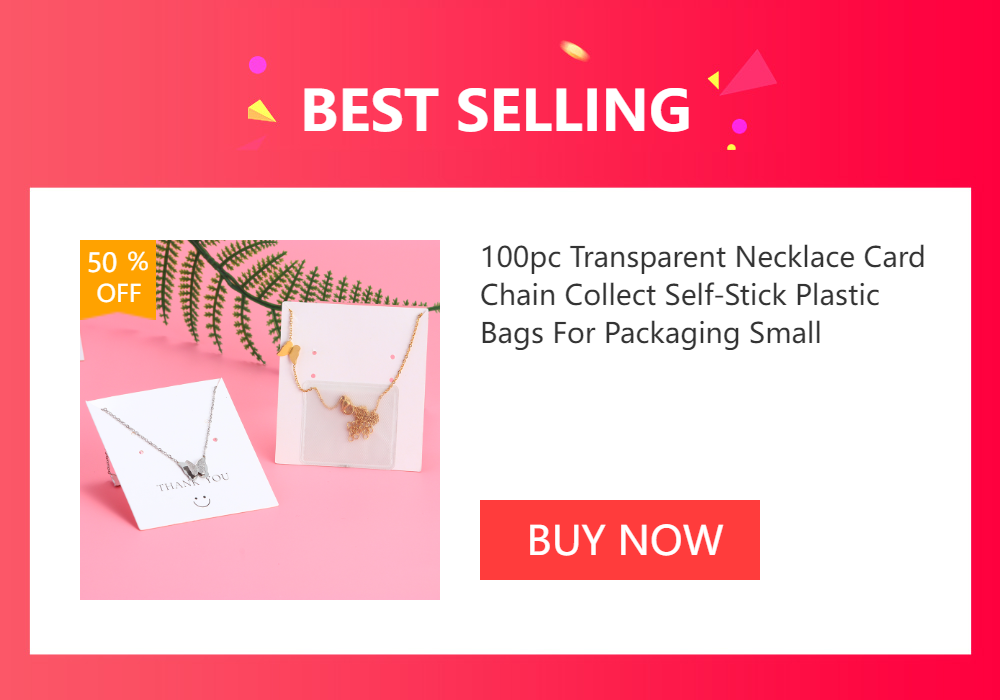 50pcs Opp Self-adhesive Plastic Bag Earrings Display Necklaces Cards For Jewelry Making Cardboard Paper DIY Packages Supply