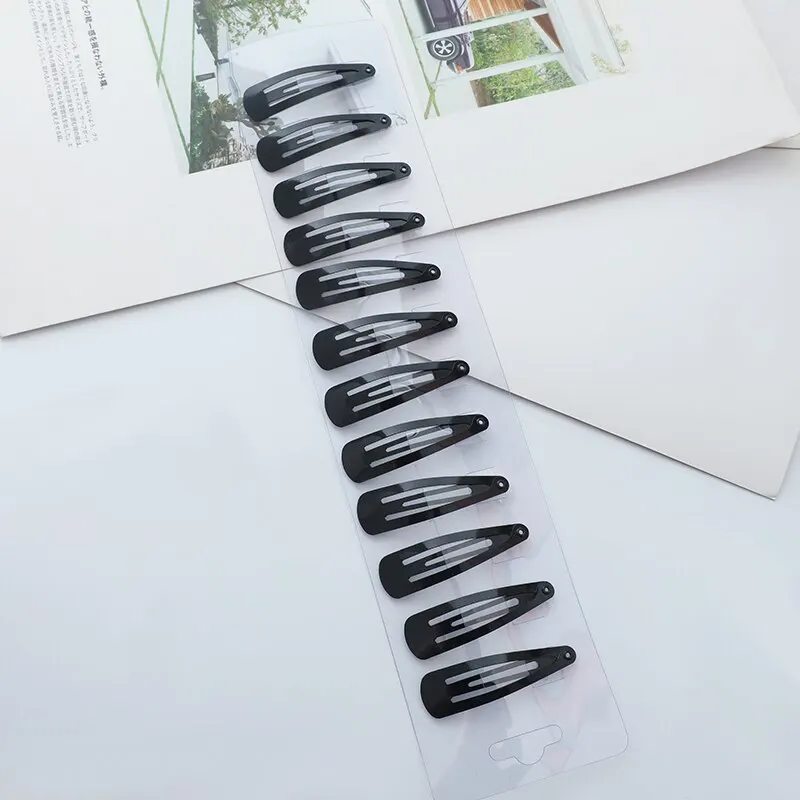 Black Hair Clips Adults Children Hair Accessories Tassel Clip Hair Tools Decorative Items 36pcs