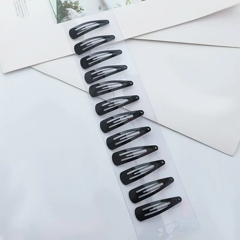 Black Hair Clips Adults Children Hair Accessories Tassel Clip Hair Tools Decorative Items 36pcs